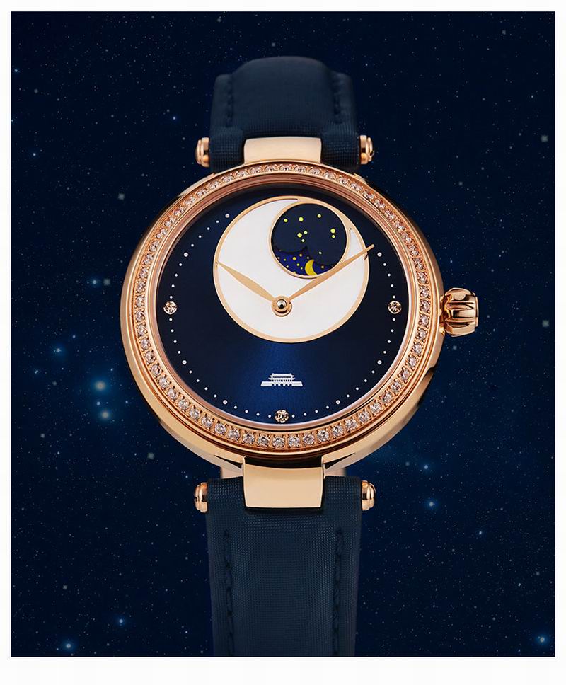 Sapphire Crystal Display - Beijing Watch lüks kadın saati ay