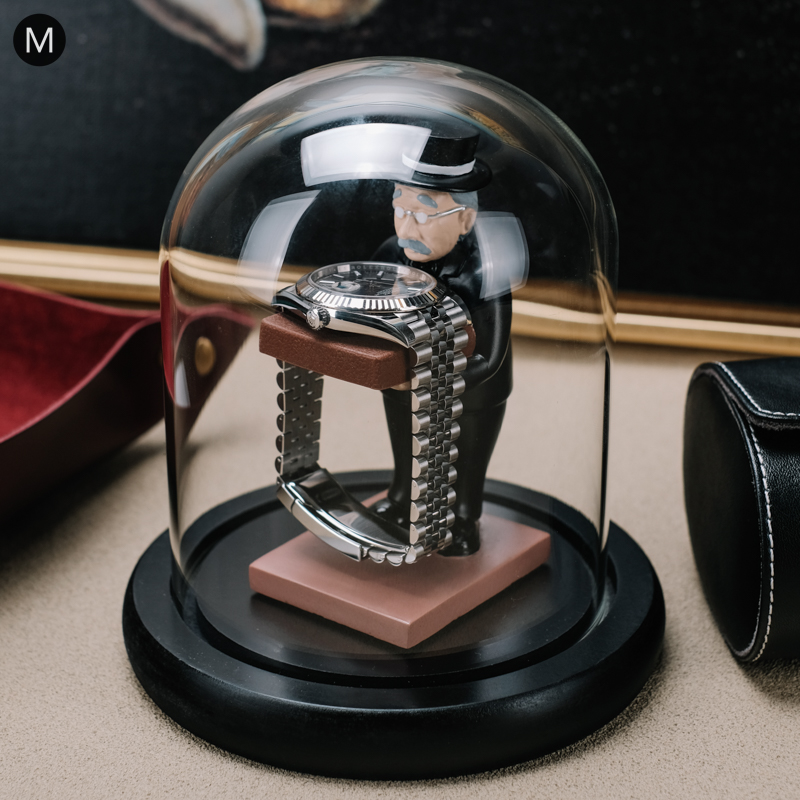 Luxury Watch Display Case - Masa Vintage saat tutucu organizatör durumda