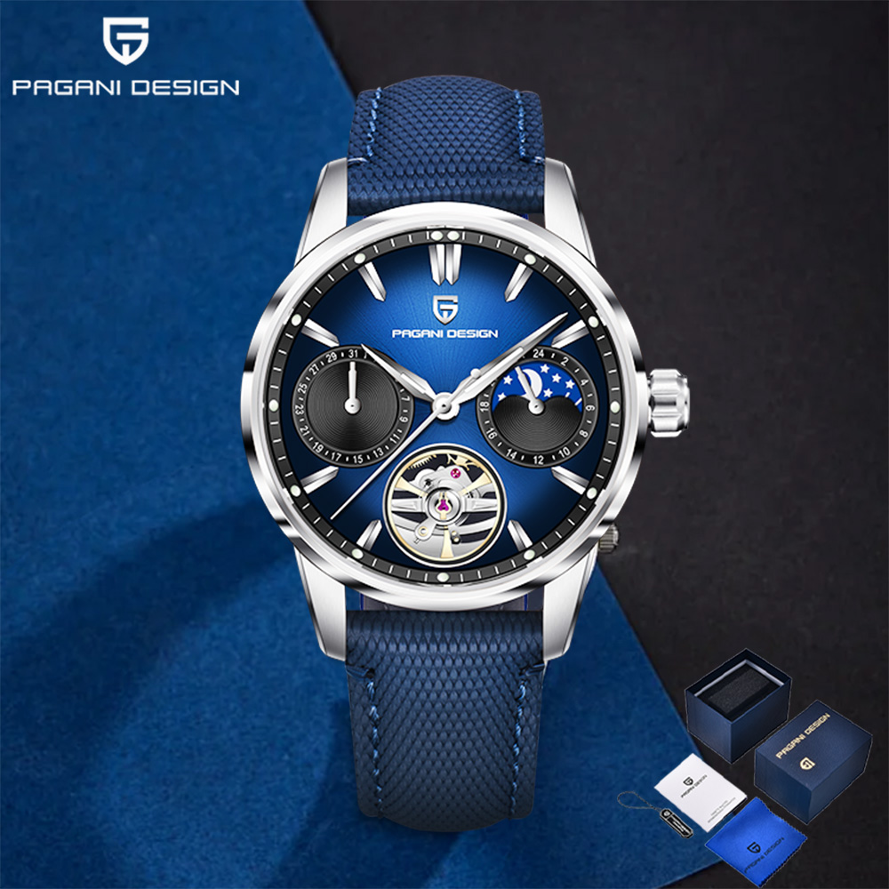 Luxury Watch Moon Phase - 2025 Pagani tasarım Tourbillon Lüks Erkek