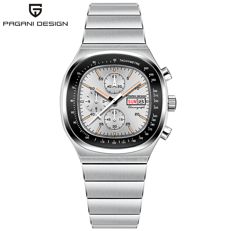 Sapphire Crystal Display - Pagani Design 40MM Erkek Quartz Saat