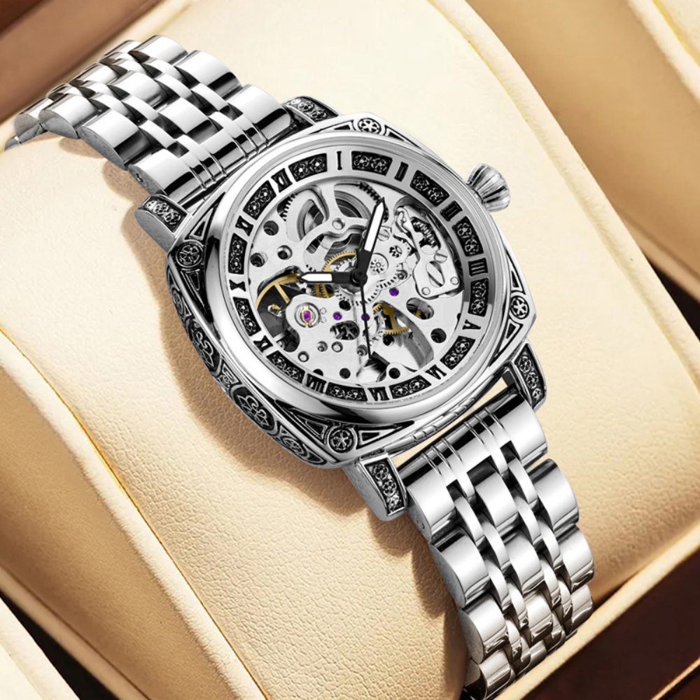 Luxury Watch Value - Kişiye Özel Kadınlar İçin Oymalı Mekanik