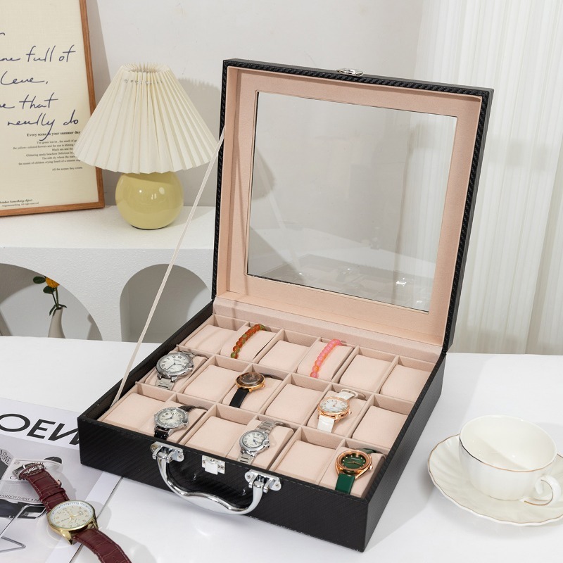 Retro saat saklama kutusu deri - Luxury Watch Collection Box incelemesi ve fiyatı