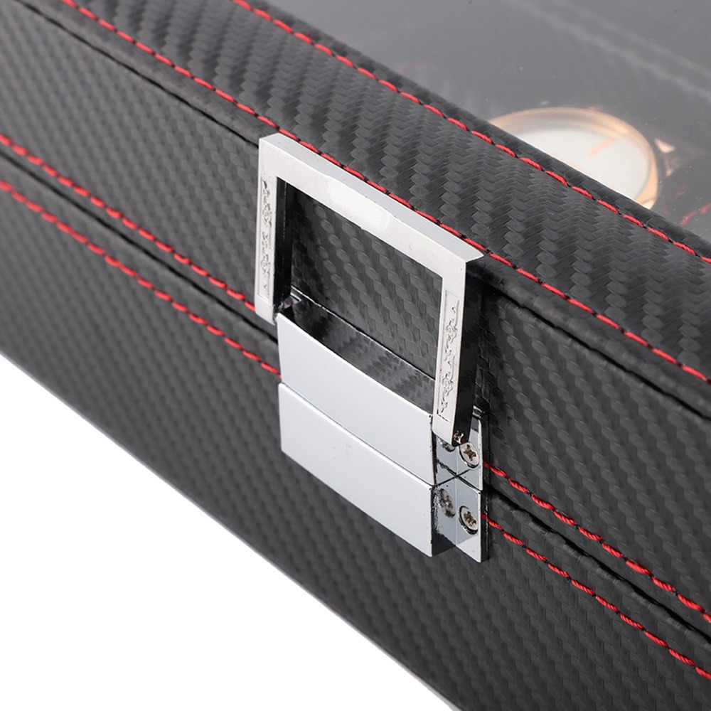 Toz geçirmez Karbon Fiber Saat - Luxury Watch Collection Box incelemesi ve fiyatı