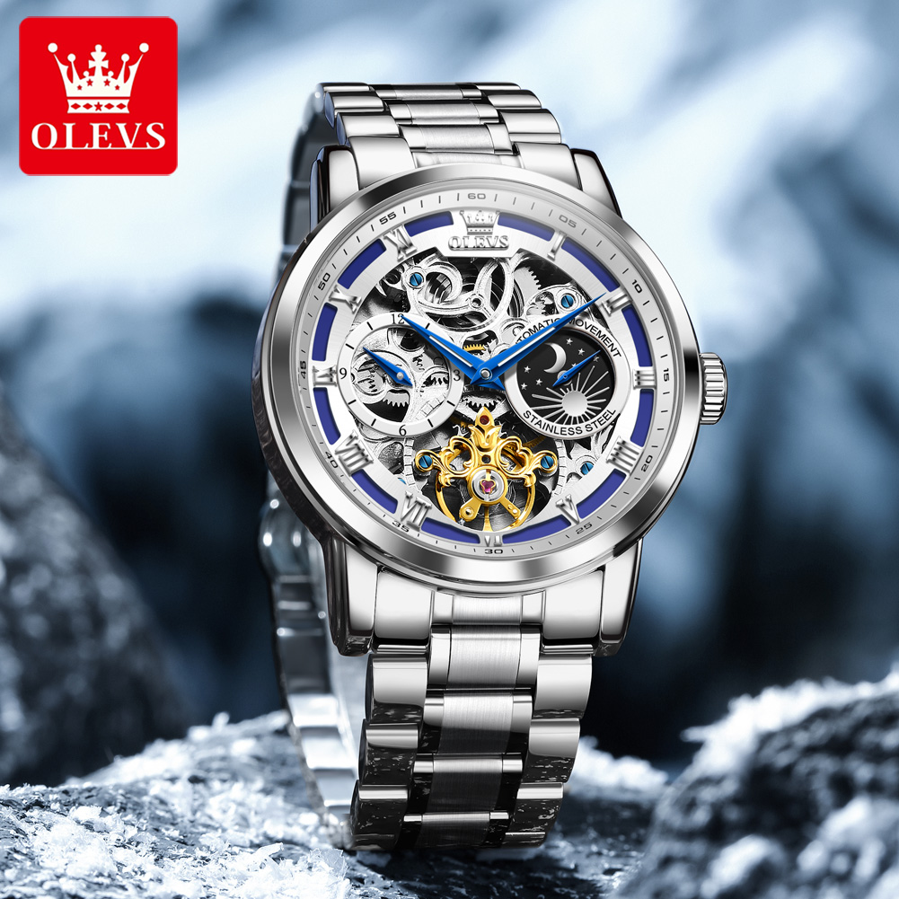 OLEVS 6670 Orijinal Erkek Saat - Luxury Watch Moon Phase incelemesi ve fiyatı