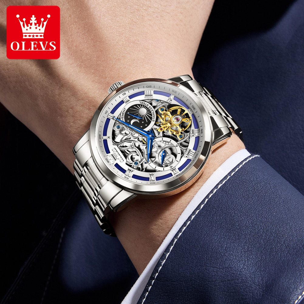 OLEVS 6670 Orijinal Erkek Saat - Luxury Watch Moon Phase incelemesi ve fiyatı