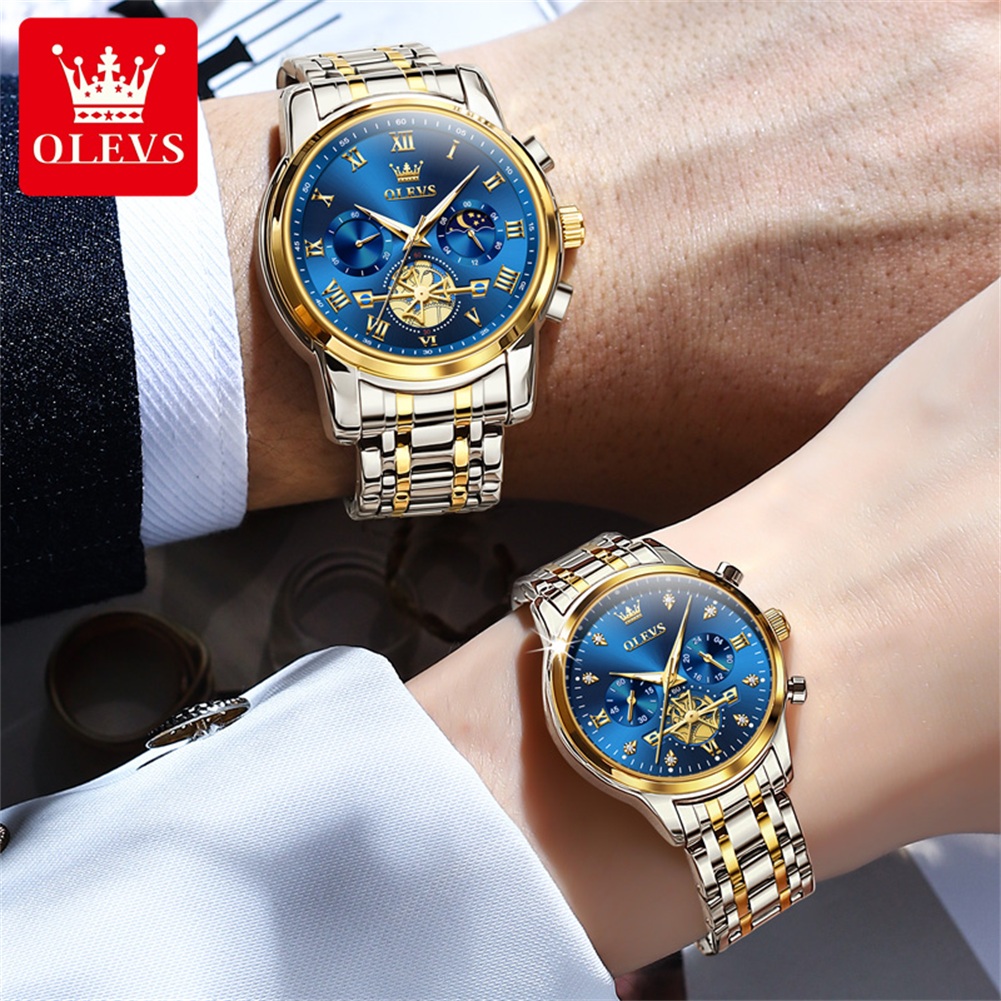 OLEVS Kuvars sevgili saati Lük - Luxury Watch Moon Phase incelemesi ve fiyatı