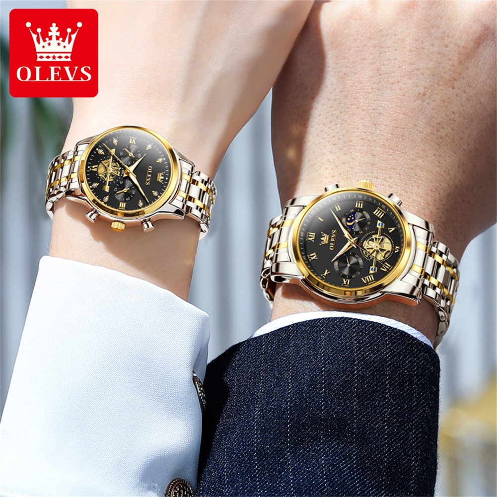 OLEVS Kuvars sevgili saati Lük - Luxury Watch Moon Phase incelemesi ve fiyatı