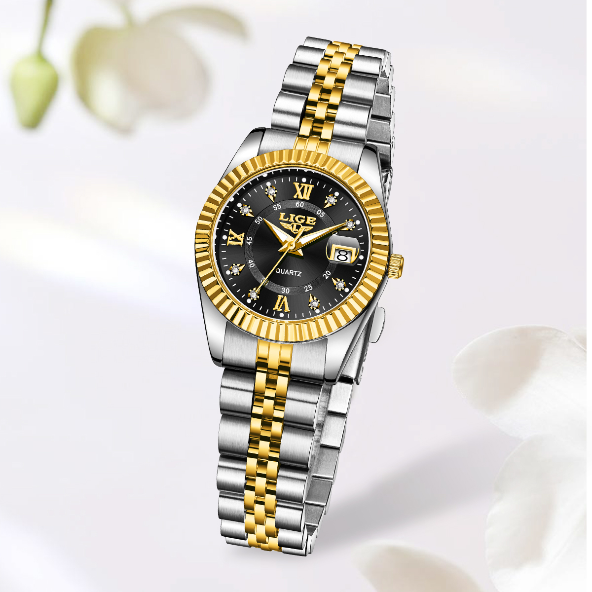 LIGE Moda Zarif kadın Kuvars K - Luxury Watch Collection Box incelemesi ve fiyatı