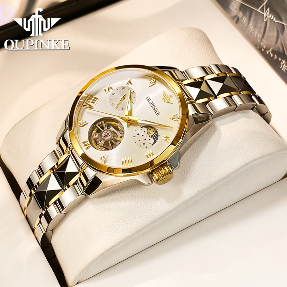 OUPINKE 3202 Lüks İş Kadını Ot - Luxury Watch Moon Phase incelemesi ve fiyatı