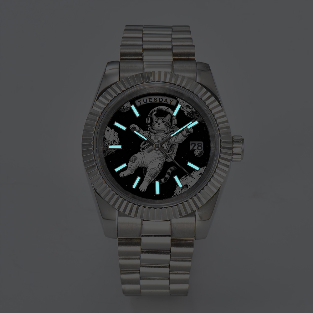Yaratıcı erkek saati 40mm/36mm - Sapphire Crystal Display incelemesi ve fiyatı