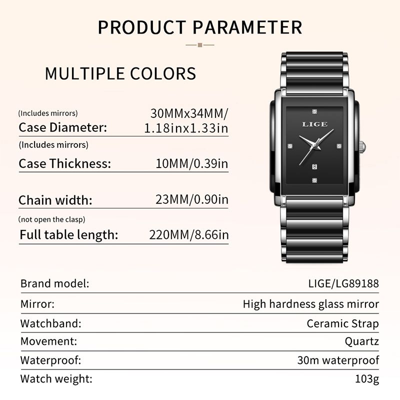LIGE Yeni Lüks Kadın Saatler Z - Luxury Watch Display Case incelemesi ve fiyatı