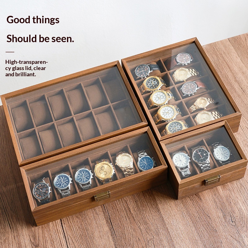 Siyah Ceviz Ahşap Tahıl Saat S - Luxury Watch Collection Box incelemesi ve fiyatı