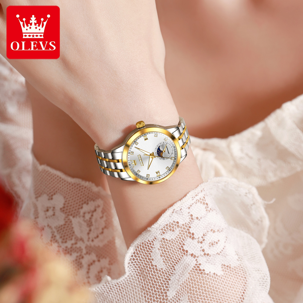 OLEVS 7041 Elegance Ay Evreler - Luxury Watch Moon Phase incelemesi ve fiyatı