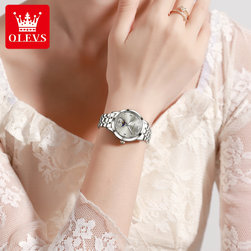 OLEVS 7041 Elegance Ay Evreler - Luxury Watch Moon Phase incelemesi ve fiyatı