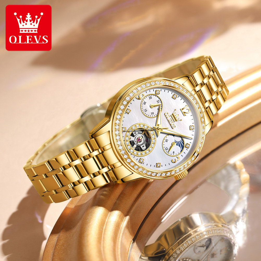 OLEVS 6750 Otomatik Kadın Saat - Luxury Watch Moon Phase incelemesi ve fiyatı