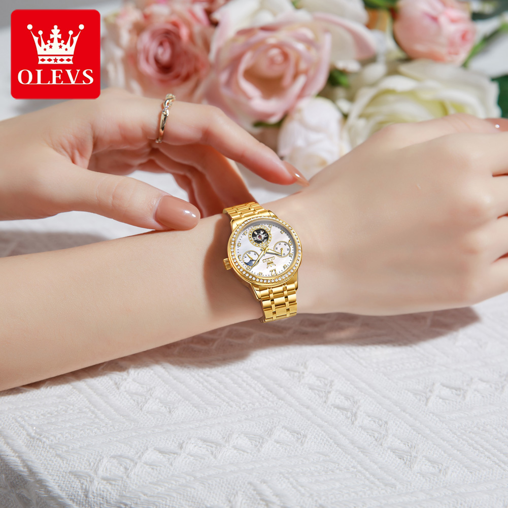 OLEVS 6750 Otomatik Kadın Saat - Luxury Watch Moon Phase incelemesi ve fiyatı