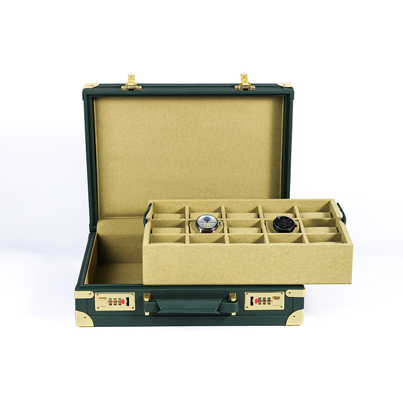 OEM ODM Lüks 15 Bölmeli Yeşil  - Luxury Watch Design incelemesi ve fiyatı
