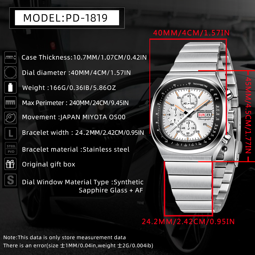 Pagani Design 40MM Erkek Quart - Sapphire Crystal Display incelemesi ve fiyatı