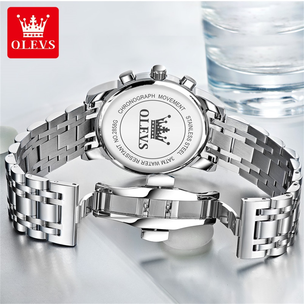 OLEVS Popüler erkek saatleri p - Luxury Watch Moon Phase incelemesi ve fiyatı