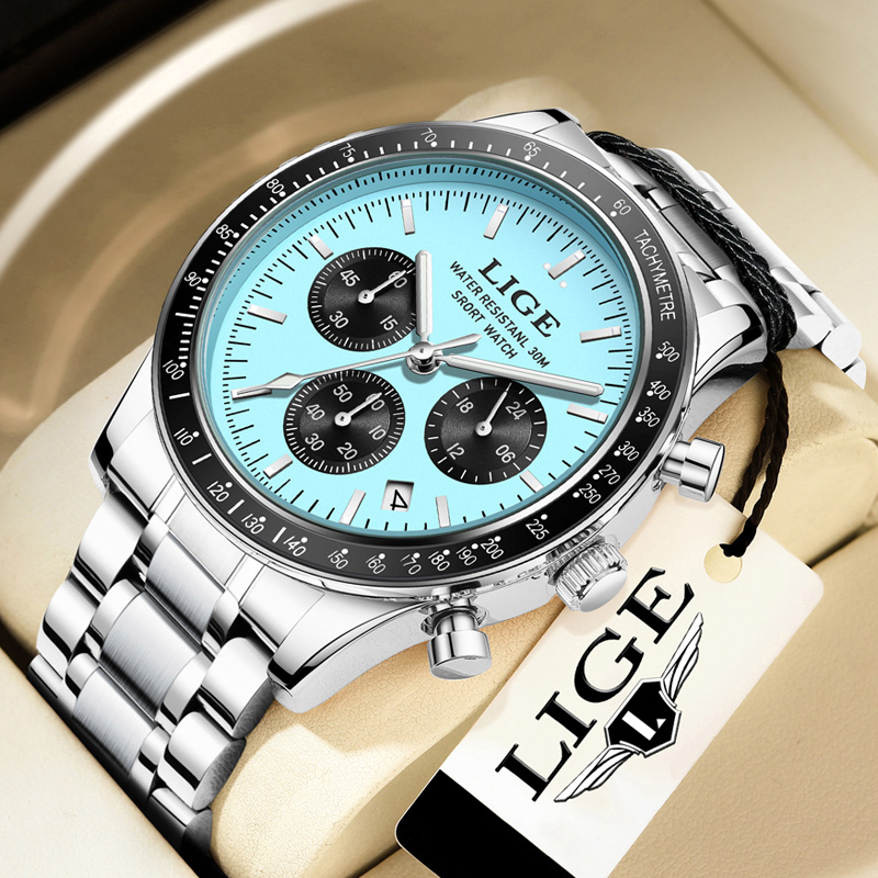 LIGE Üst Marka Lüks Yeni Erkek - Luxury Watch Collection Box incelemesi ve fiyatı
