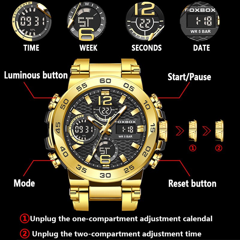 FOXBOX iş izle erkekler moda d - Luxury Watch Collection Box incelemesi ve fiyatı