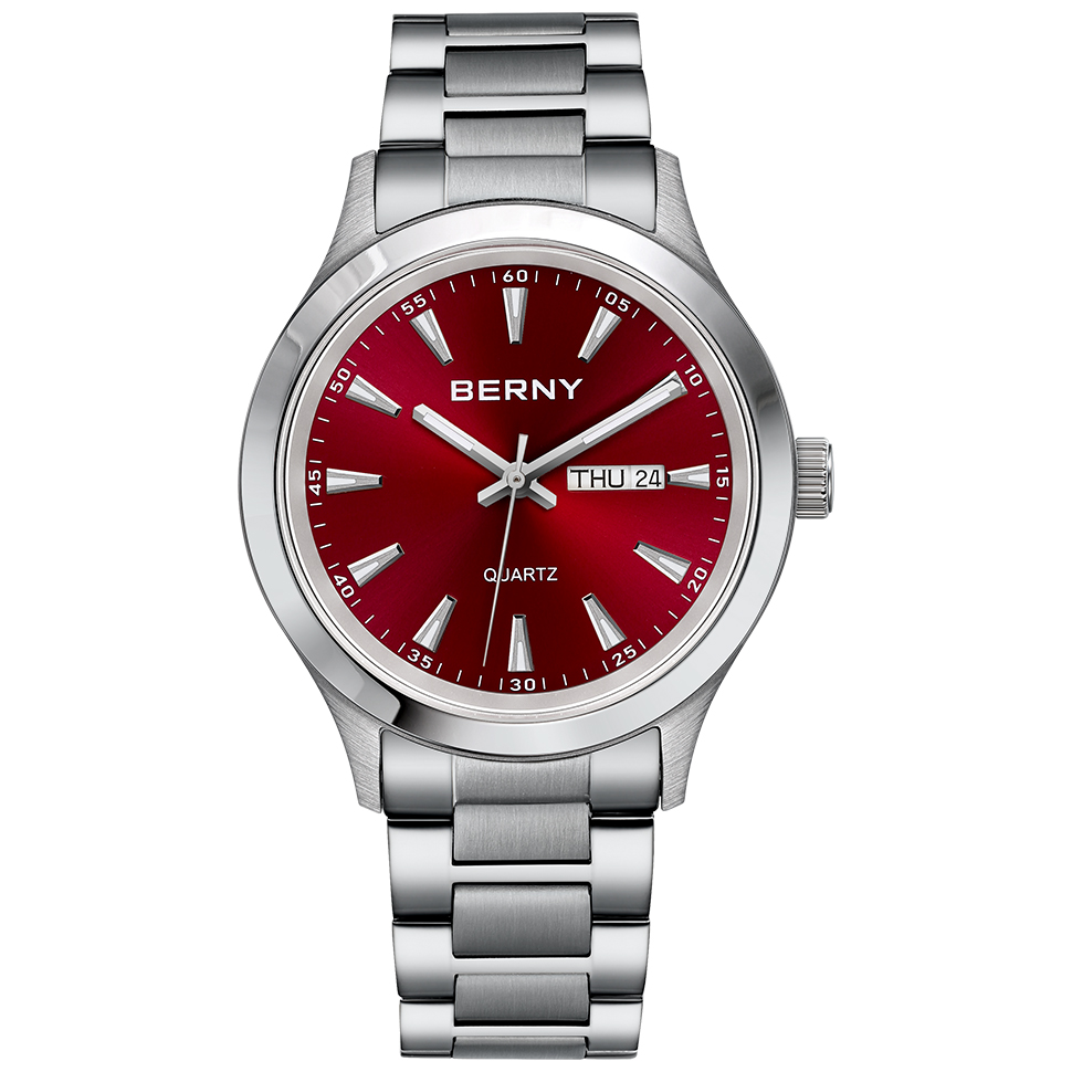 BERNY erkekler Quartz saat mod - Dress Watch Ultra Thin incelemesi ve fiyatı