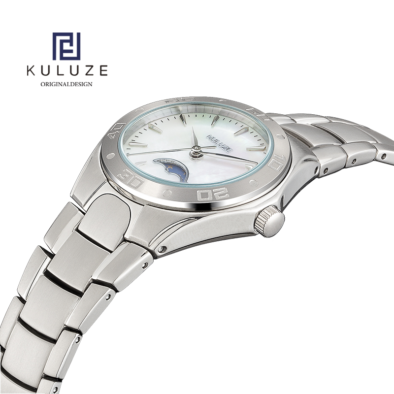 KULUZE titanyum kadın saati İs - Luxury Watch Moon Phase incelemesi ve fiyatı